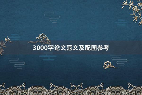 3000字论文范文及配图参考